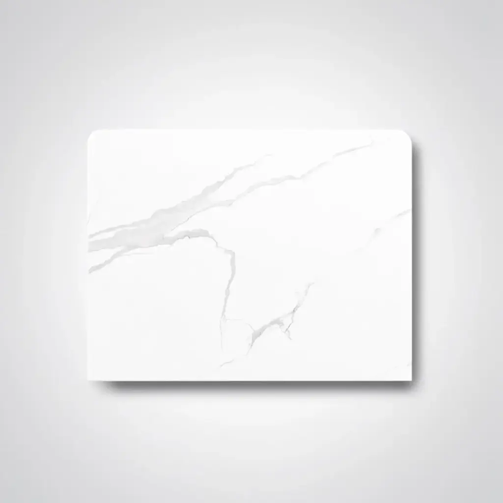 600*465*15mm White Marble Look Sintered Stone Top Benchtop