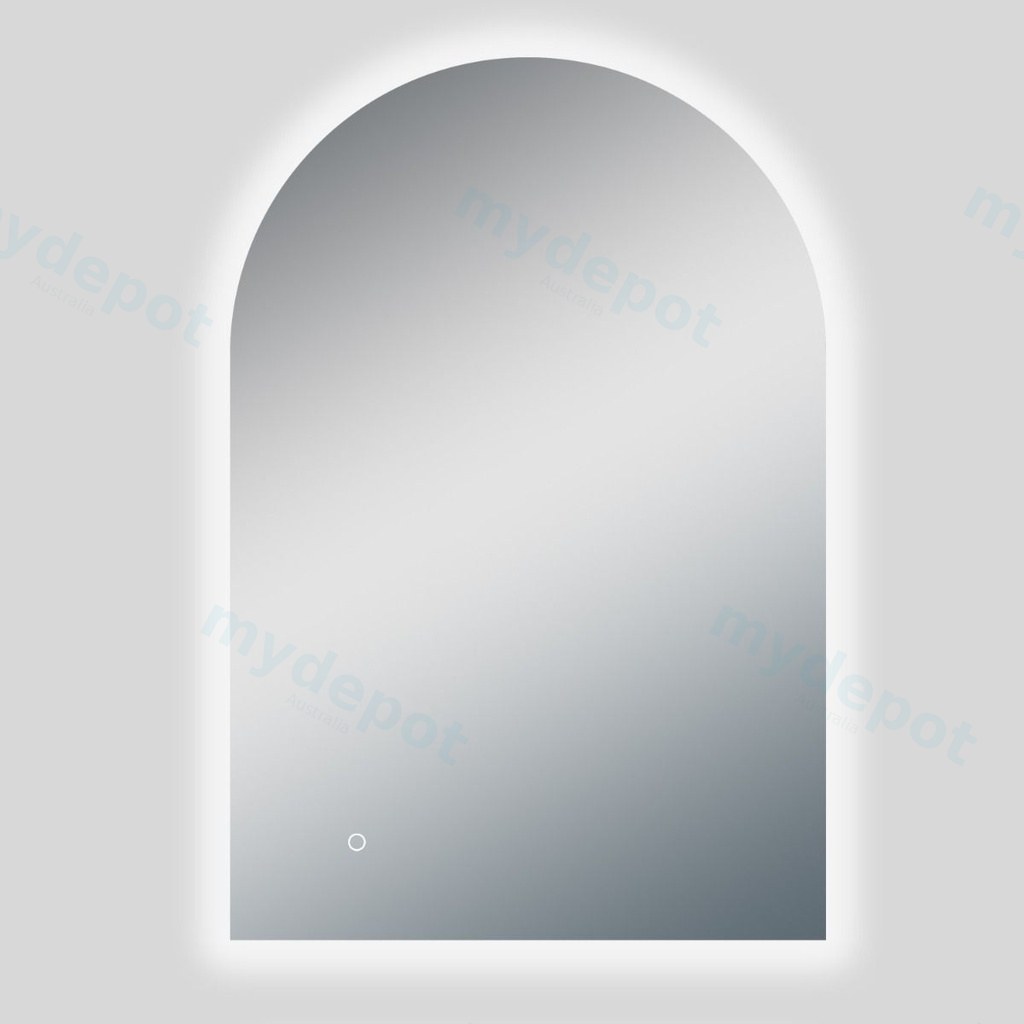 600*900mm Arch 3 Color Lighting Backlit LED Mirror with Touch Sensor Switch