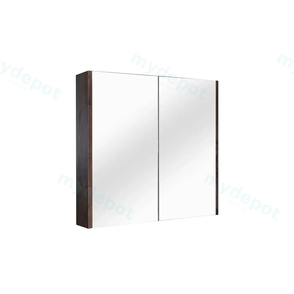 [93079/QSV600DO] 600mm Dark Oak MDF 2 Doors Pencil Edge Shaving Cabinet