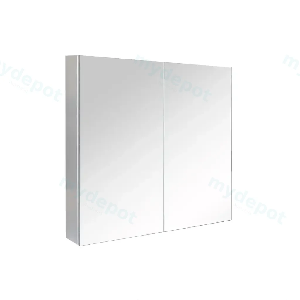 [91039/MPSV600] 600mm Gloss White MDF 2 Doors Pencil Edge Shaving Cabinet