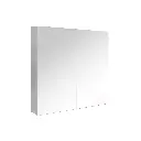600mm Gloss White MDF 2 Doors Pencil Edge Shaving Cabinet