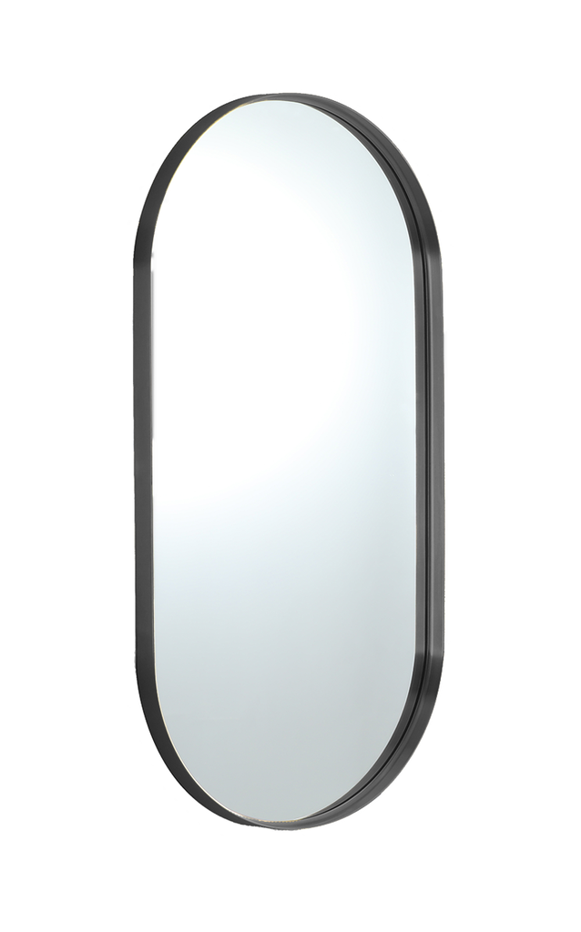 [55919] 600X1500X35mm Gun Metal Ellips Frame Mirror