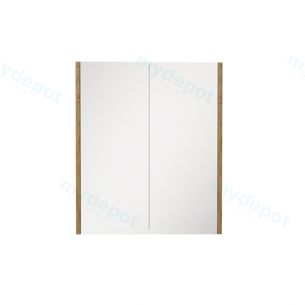 [55660] 600×720×150mm Prime Oak Camden Pencil Edge Shaving Cabinet