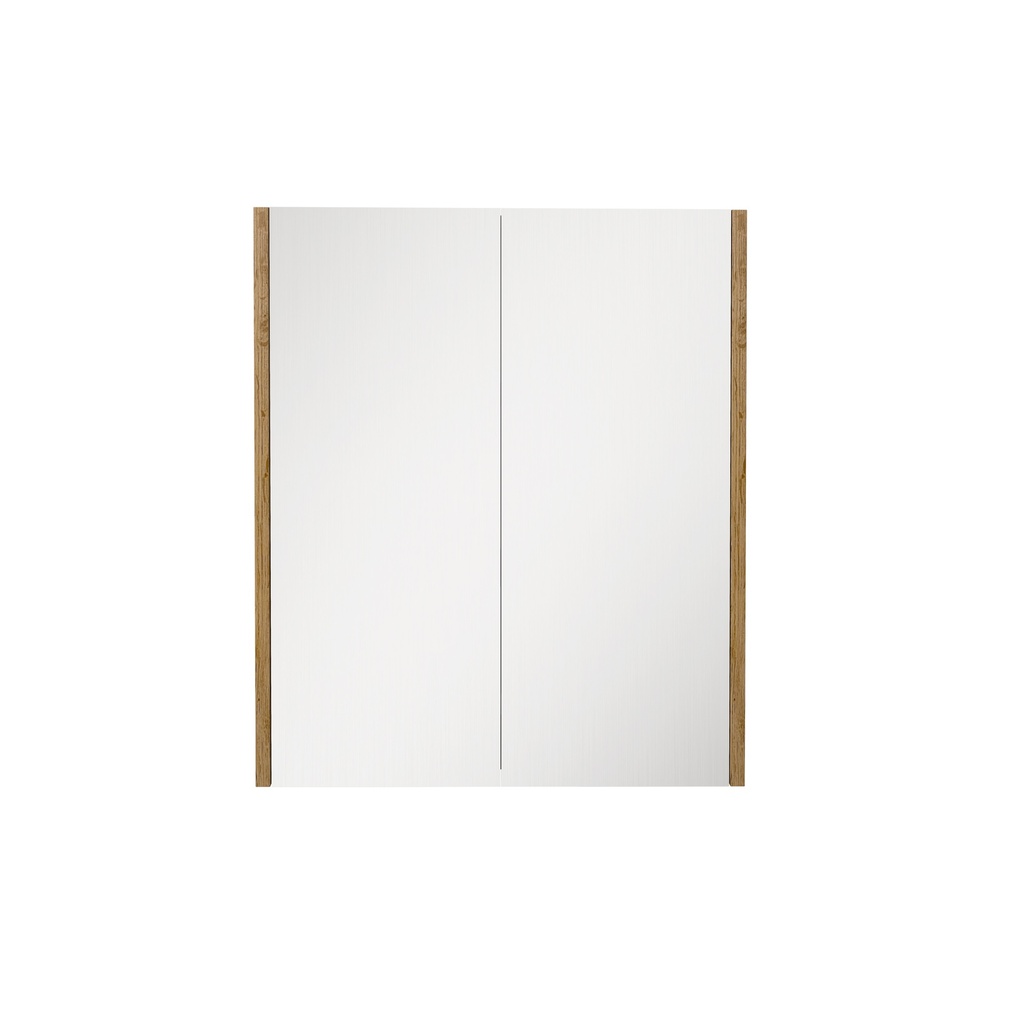 600×720×150mm Prime Oak Camden Pencil Edge Shaving Cabinet