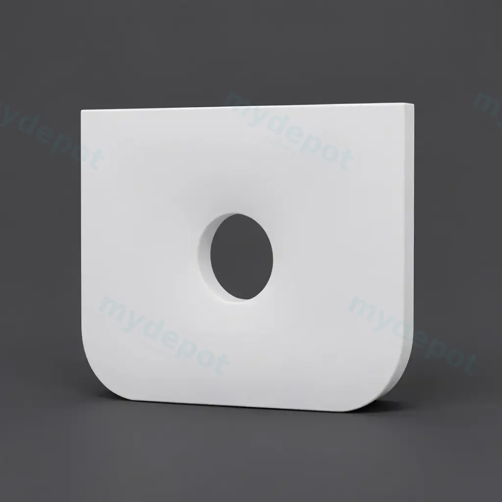 [50699] 604x462x15mm White Zero Silica Quartz Round Corner Stone Top