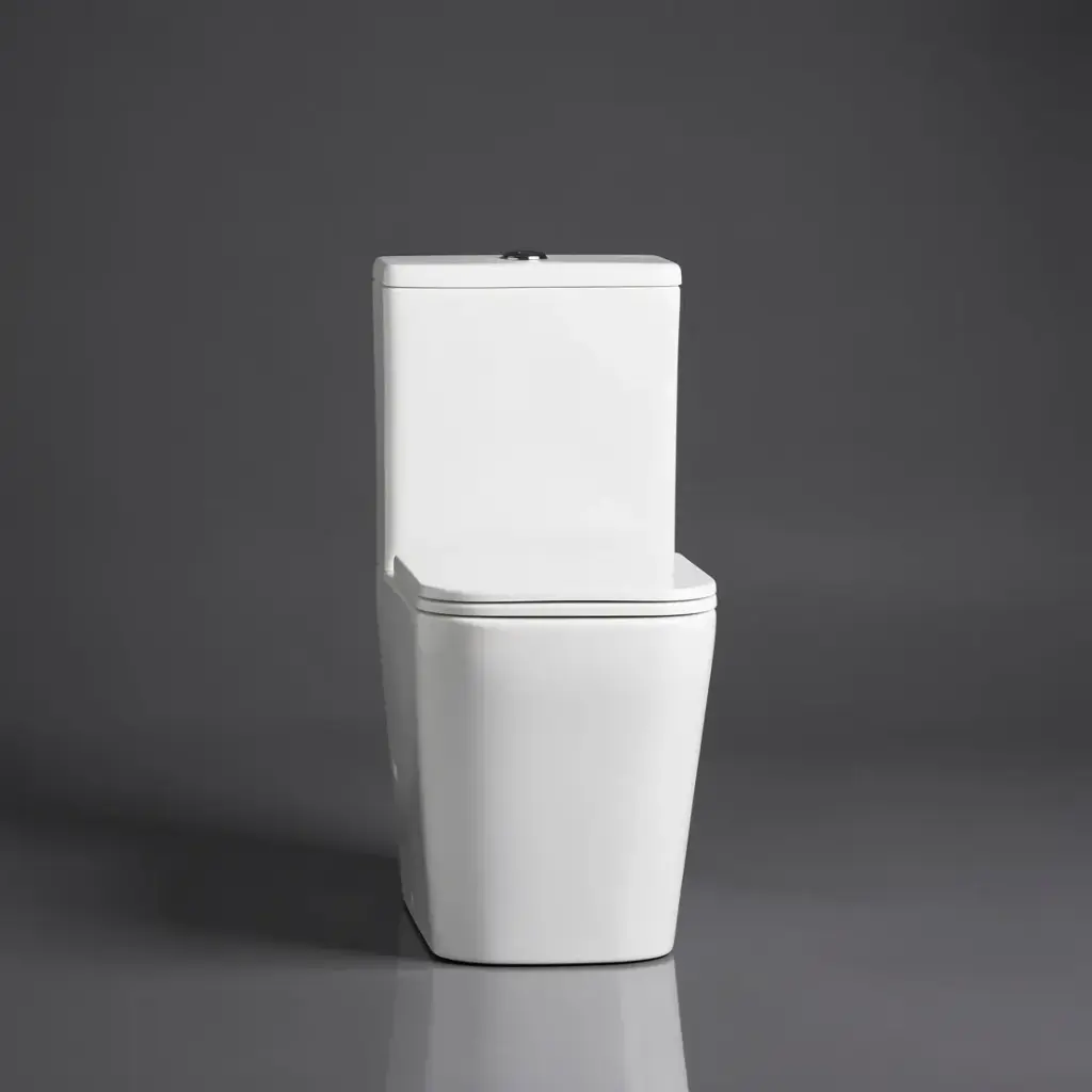 605*340*810mm Enox Back To Wall Toilet Suite Rimless With Slim Uf Seat Cover With Universal Inlet Cistern T1