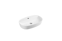 605*385*120mm Above Counter Oval Basin With Mixer Hole