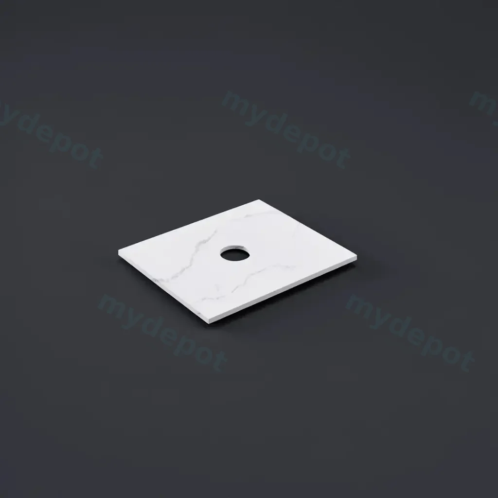 605X465X12mm Calacatta Artic White Solid Surface Stone Top