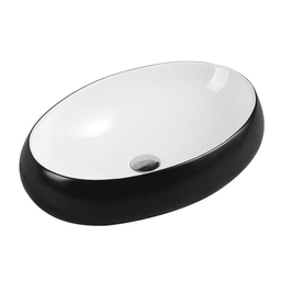[50004] 610*410*150mm Black&White Above Counter Basin