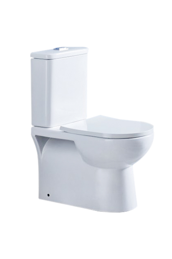680*380*860mm Moi Back To Wall Toilet Suite (Rimless) With Slim PP Seat Cover And Bottom Inlet Cistern T2B