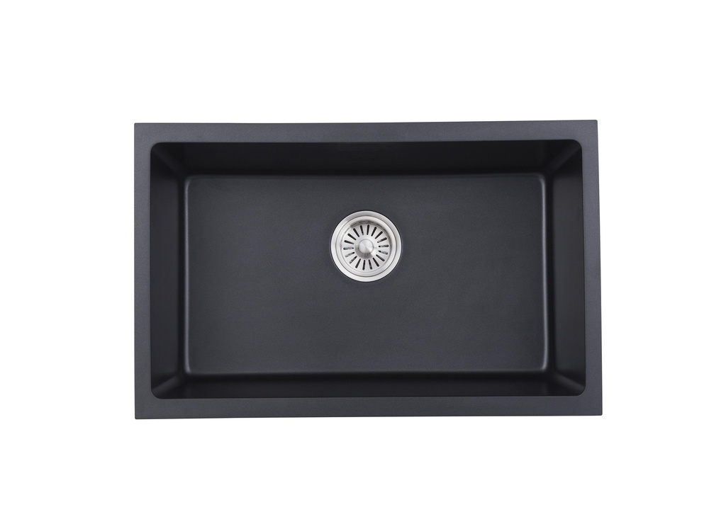 680*430*230mm Cora Black Undermount Granite Sink