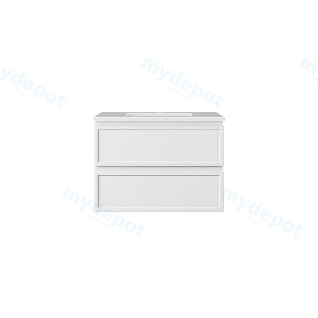 [56830] 740*455*500mm Matte White New Hamilton Federation Slim Wall Hung Cabinet