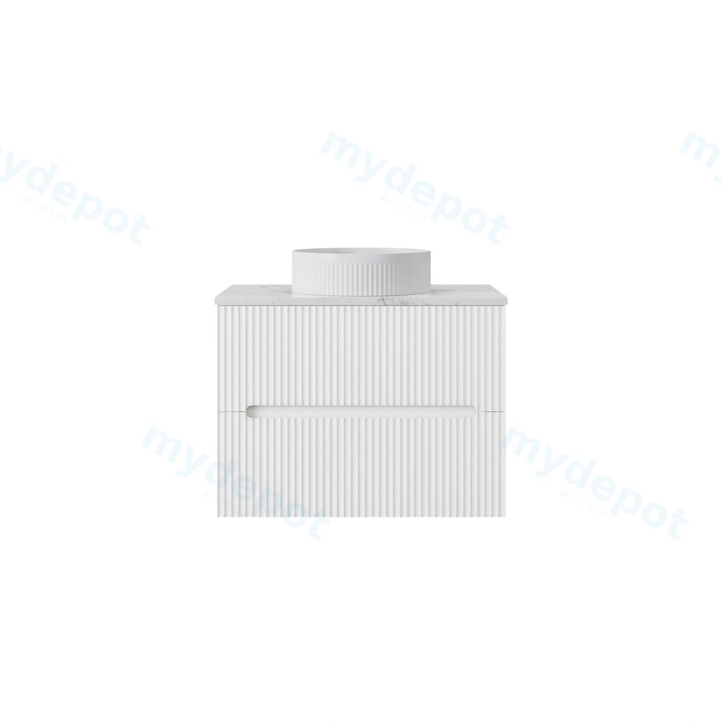 [56815] 740*455*540mm Matte White Cabarita Morden Wall Hung PVC Cabinet