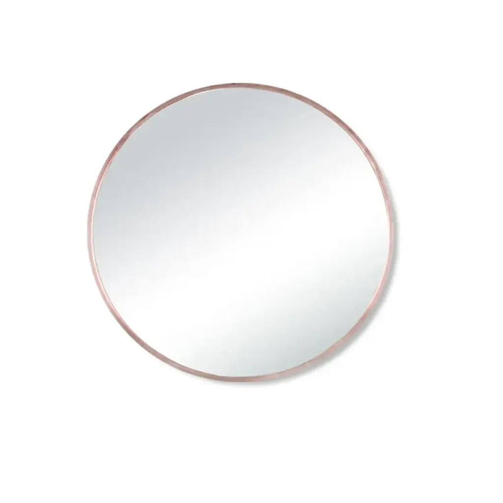 750*900MM PENCIL EDGE RECTANGLE PLAIN MIRROR ROSE GOLD FRAMED