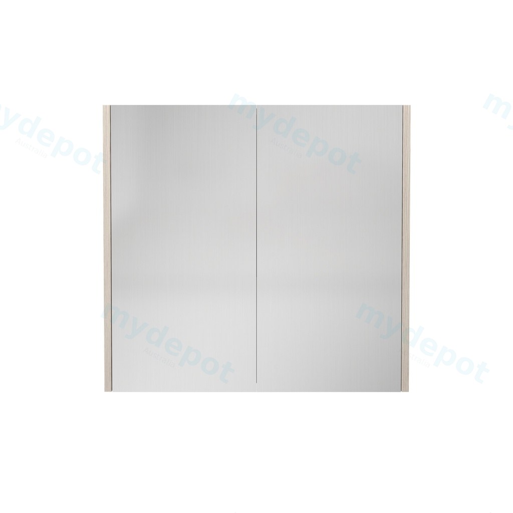 [55656] 750×720×150mm Coastal Oak Camden Pencil Edge Shaving Cabinet