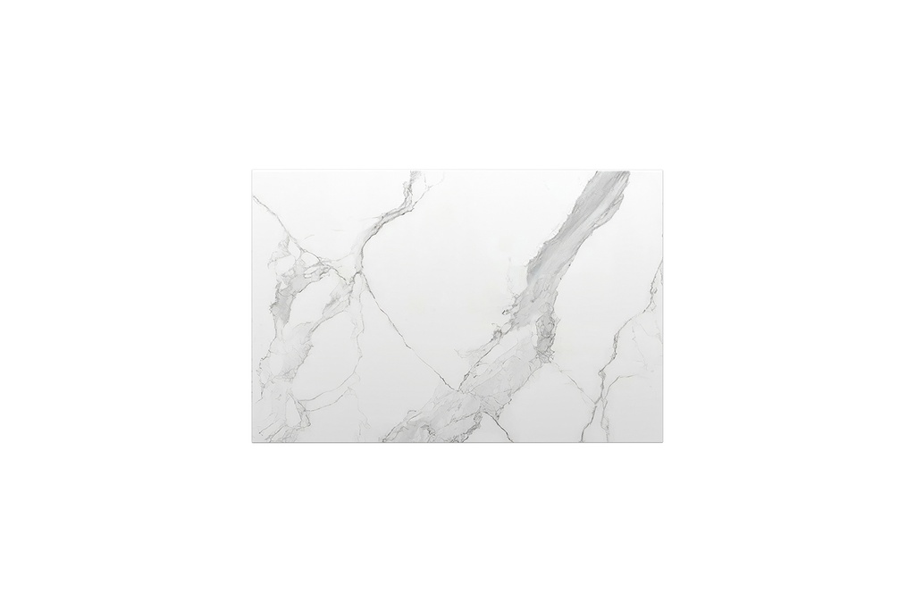 752x500x15mm White Marble Look Sintered Stone Top Matte Finish Benchtop