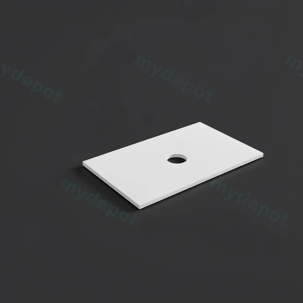 755X465X12mm Matte White Solid Surface Blanco Stone Top