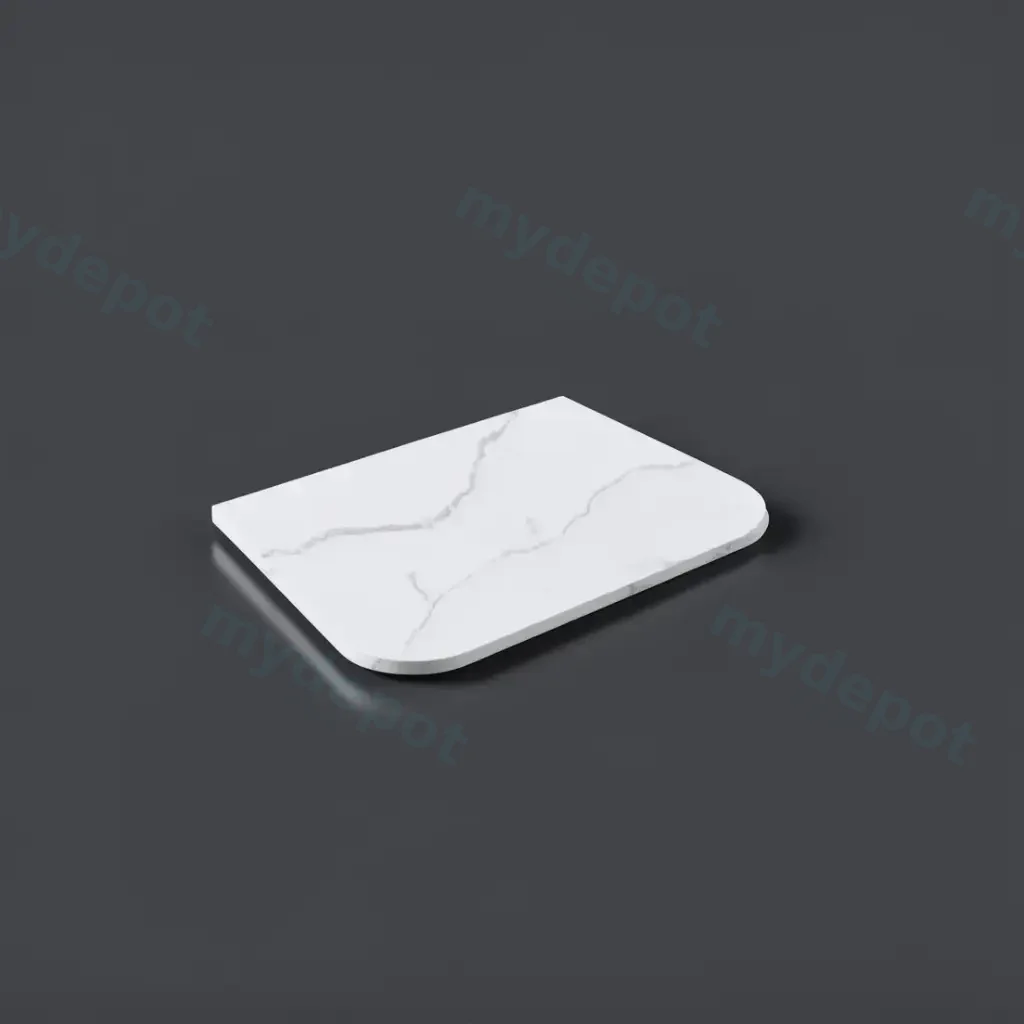 755X505X12mm Artic White Solid Surface Stone Top