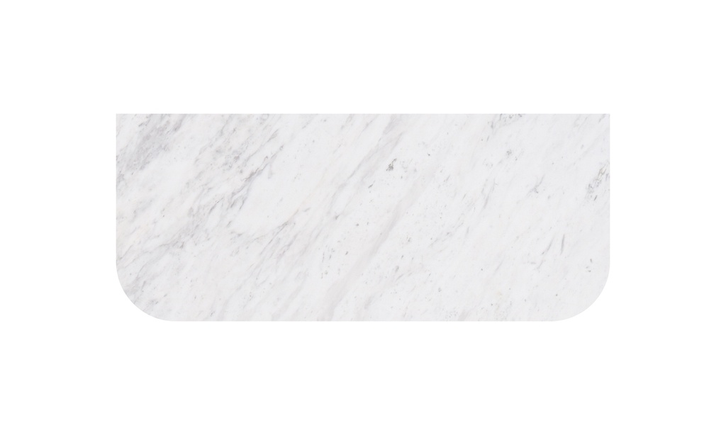 755X505X18mm Carrara White Marble Curve Stone Top