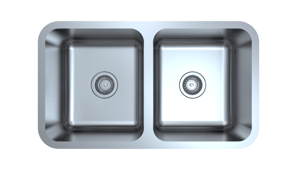 794*457*229mm Otus Double Bowl Undermount Sink