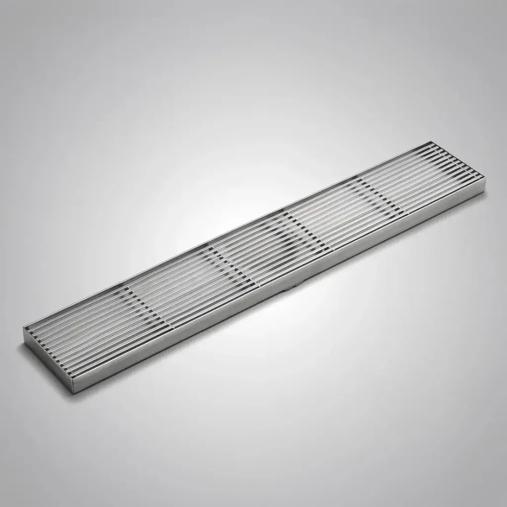 [55737] 800*100*21mm Electroplated Silver Grills Drain No Outlet