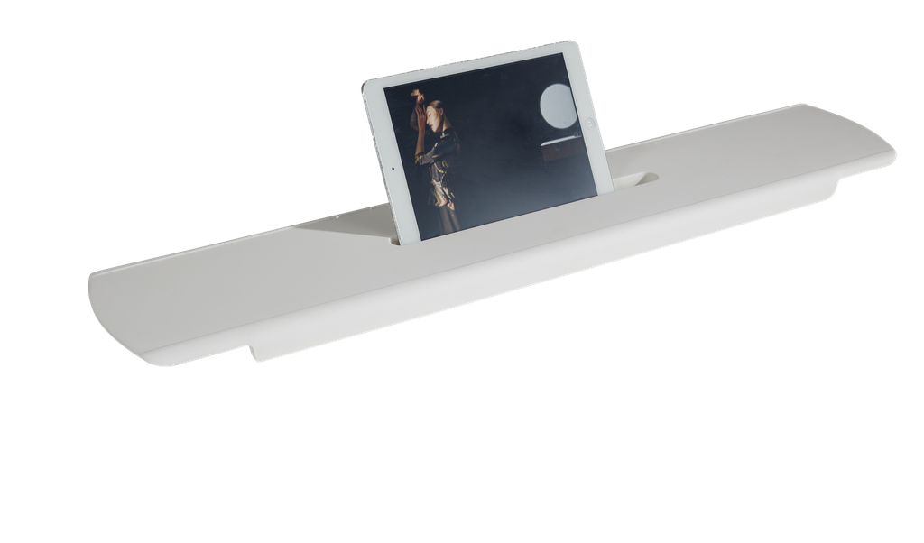 850X165X30mm Matt White Chasey Bathtub Tray