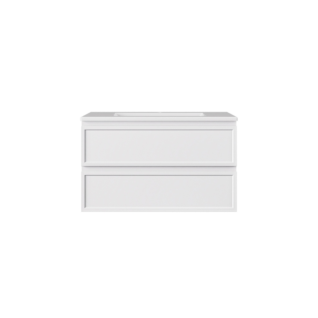 [56833] 890*455*500mm Matte White New Hamilton Federation Slim Wall Hung Cabinet
