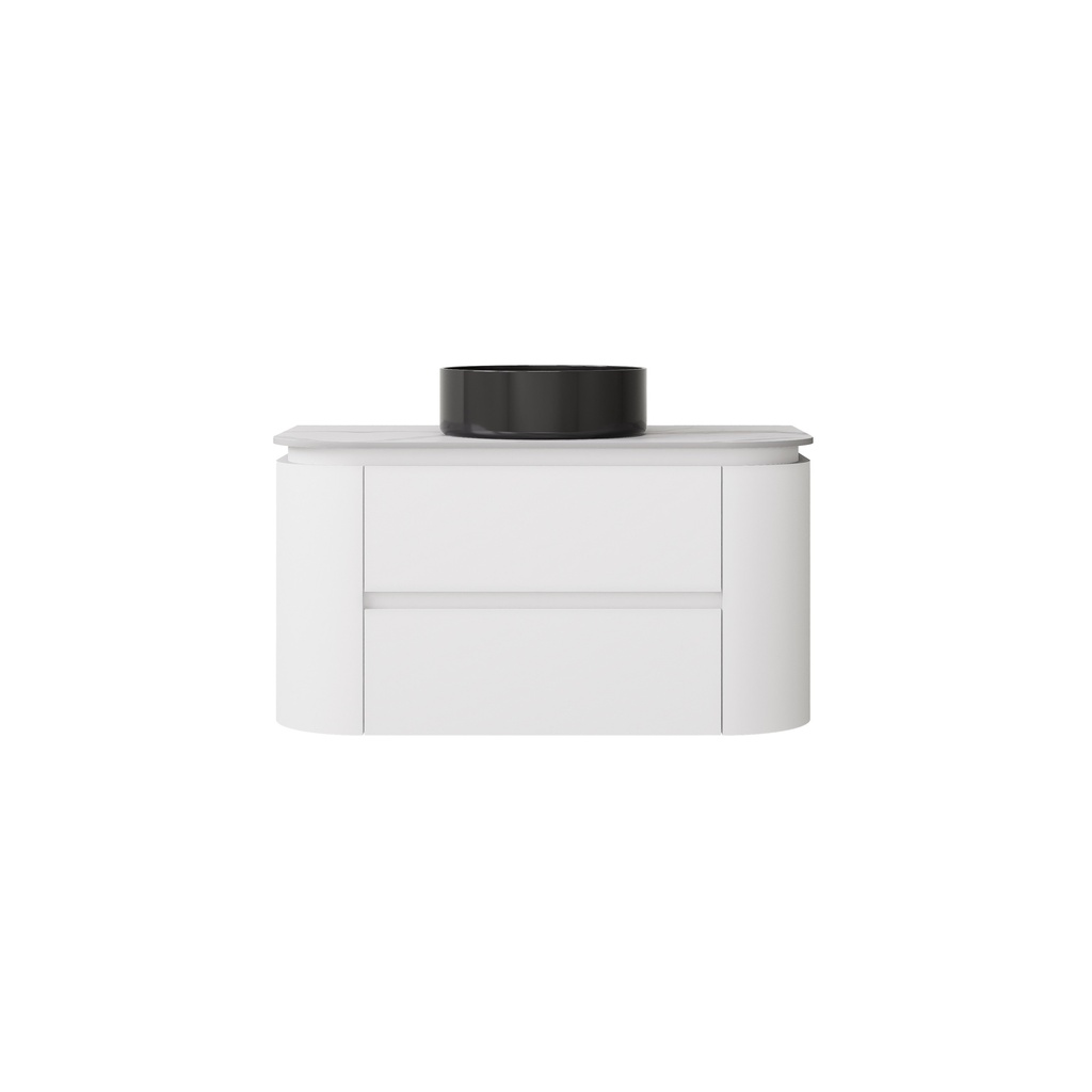 890X455X470mm Matte White Devito Modern Wall Hung Vanity PVC Cabinet