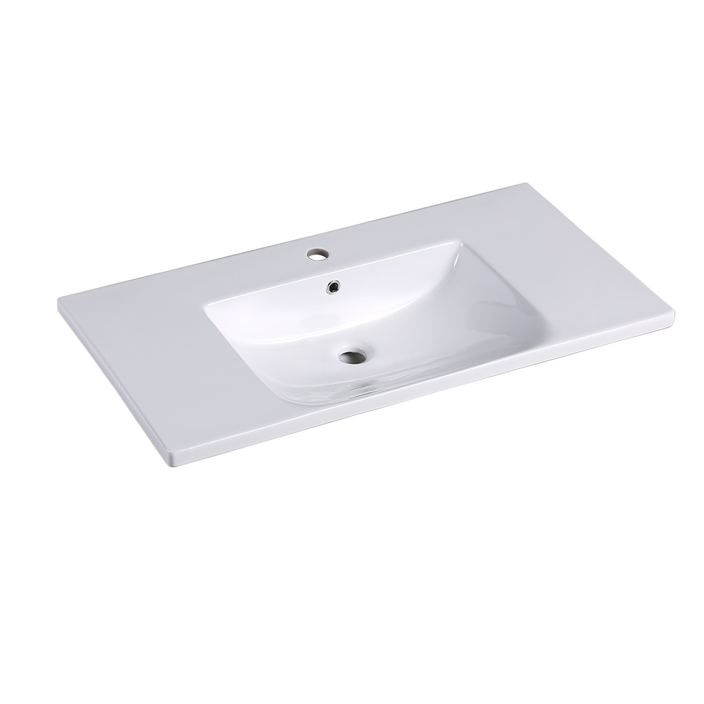 900*460*165mm Eden D Shape Basin Ceramic Top