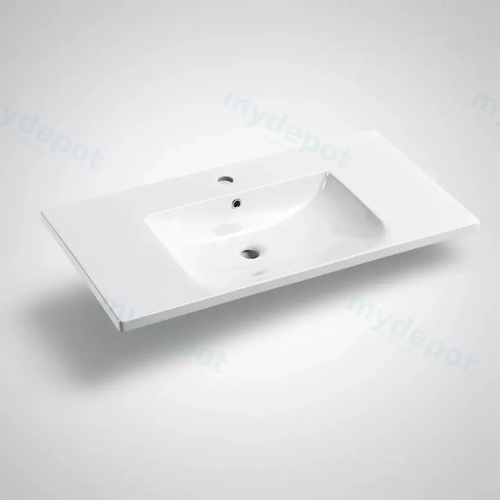 [90144/NM-900] 900x460x165mm Eden D Shape Basin Ceramic Top