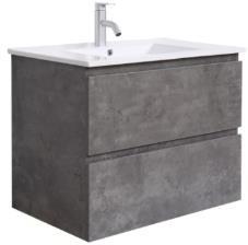 [50395] 900*460*550mm Wall Hung Canyon Oak Woodgrain Vanity Cabinet Only Two Drawer