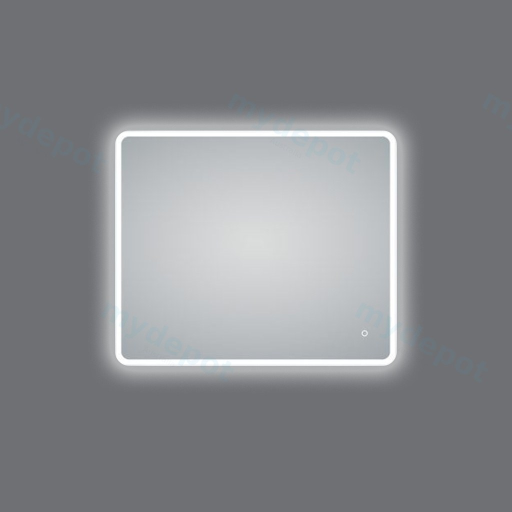 900*750mm Frosted Edge 3 Color Lighting Backlit Acrylic LED Mirror Touch Sensor Switch Defogger Pad Wall Mounted Vertical or Horizontal