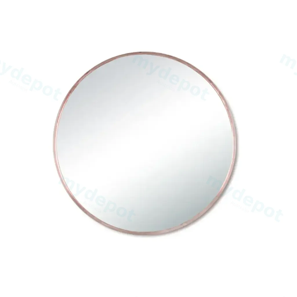 [85023/PM900RG] 900mm Pencil Edge Round Plain Mirror Rose Gold Framed