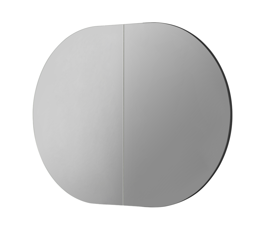 900X600X150mm Matte Black Allison Pill Shaving Cabinet