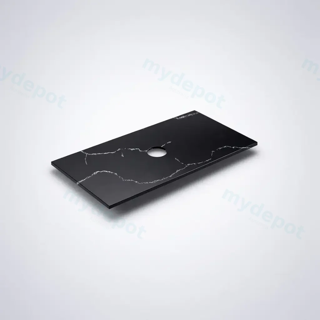 905X465X12mm Calacatta Night Solid Surface Stone Top