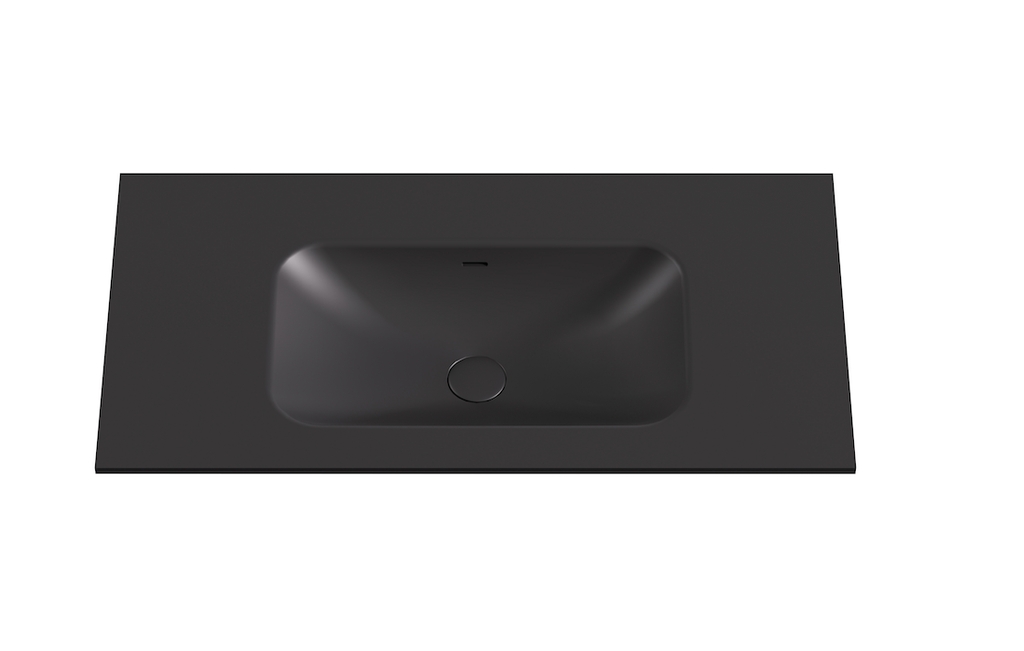 905X465X145 Matte Black Chasey Solid Surface Stone Basin