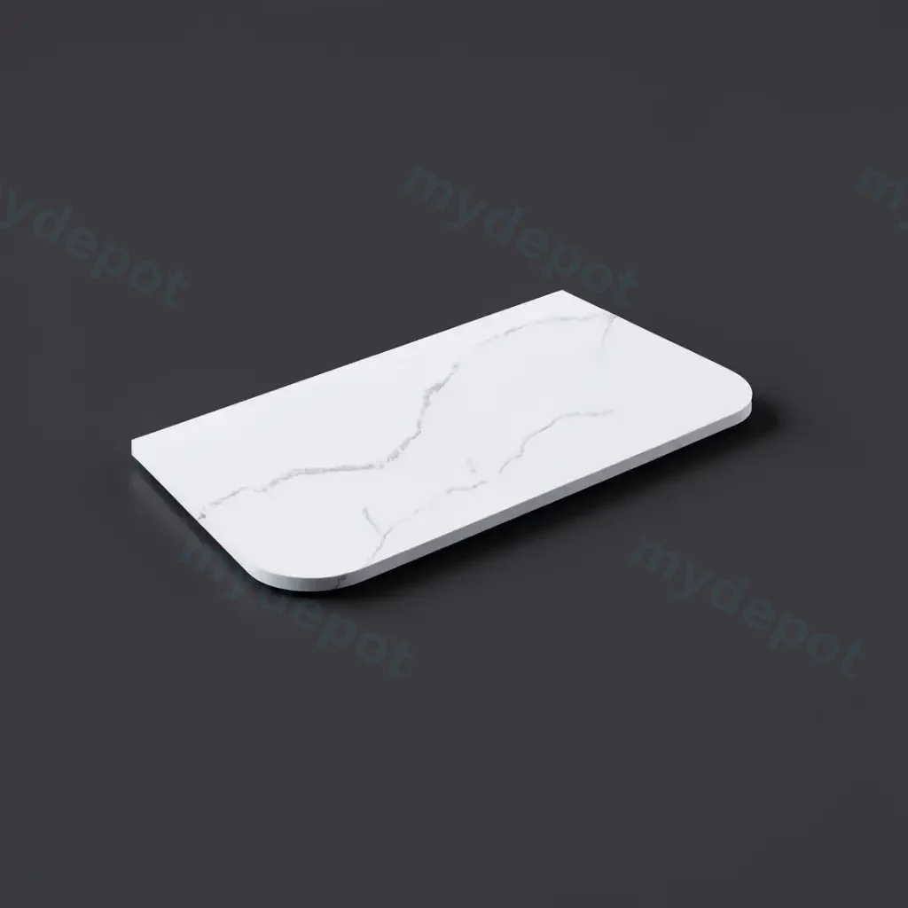 905X505X12mm Artic White Solid Surface Stone Top