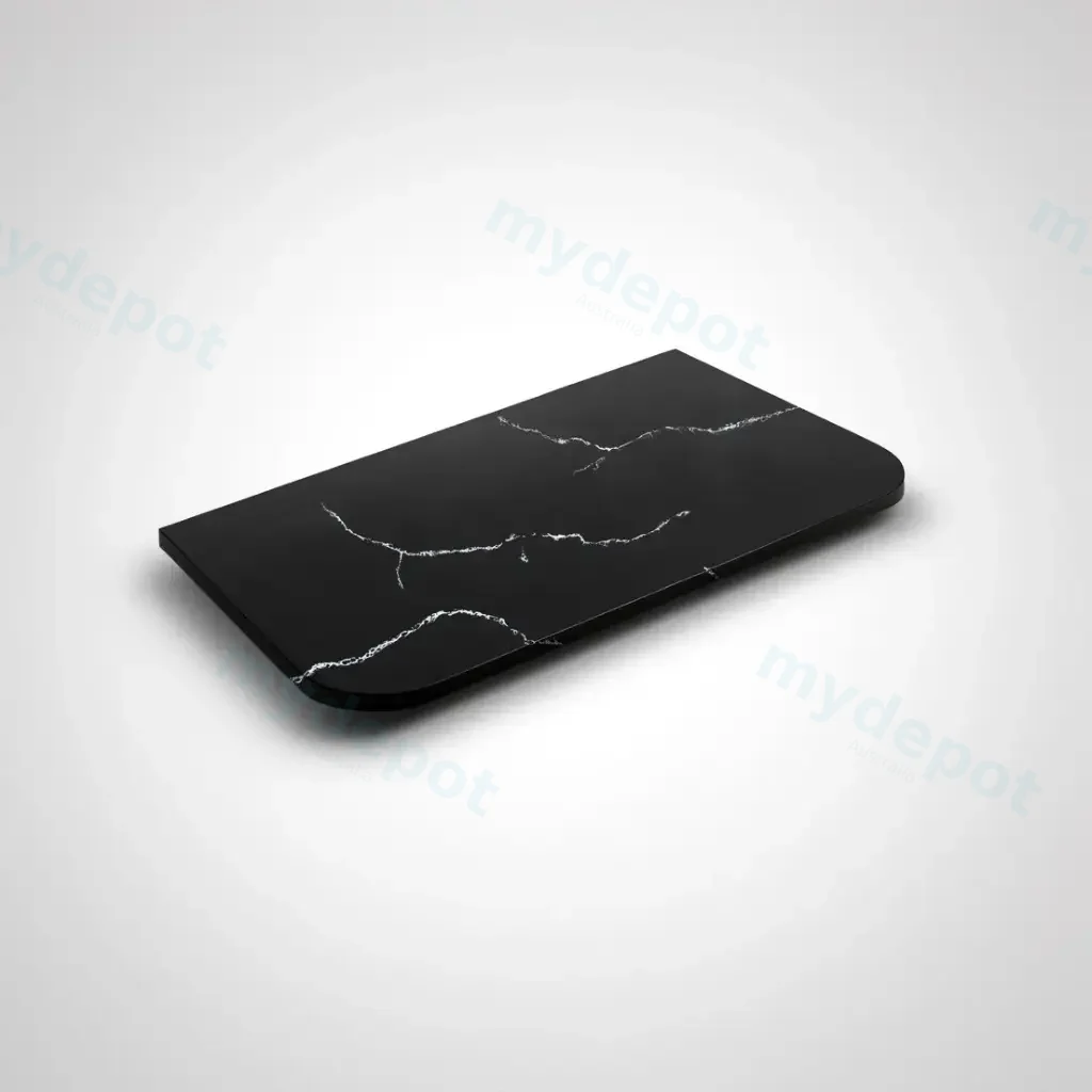 905X505X12mm Calacatta Night Solid Surface Curve Stone Top