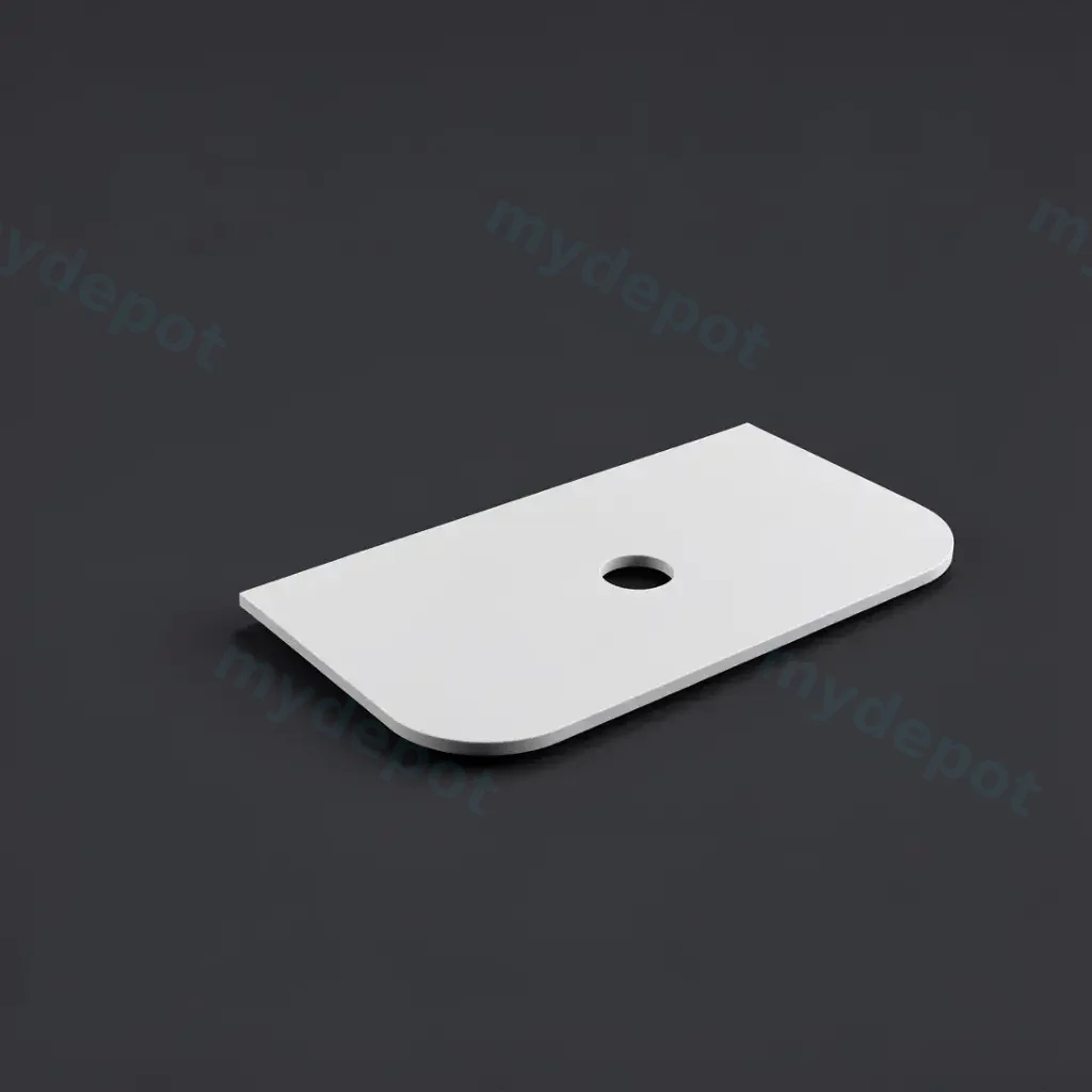 [56418] 905X505X20mm Blanco White(WG034) Zero Silica Engineer Curve Stone Top