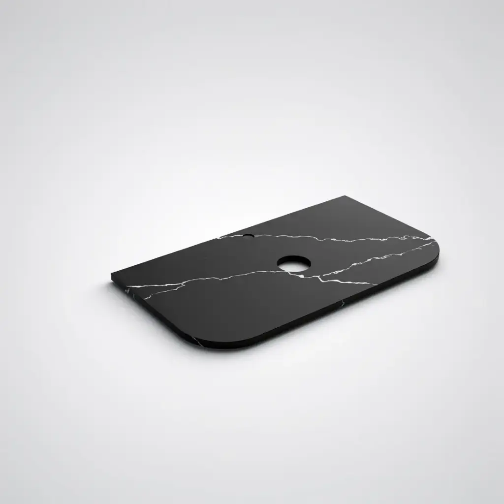 905X505X20mm Calacatta Night (WG485)Zero Silica Engineer Curve Stone Top