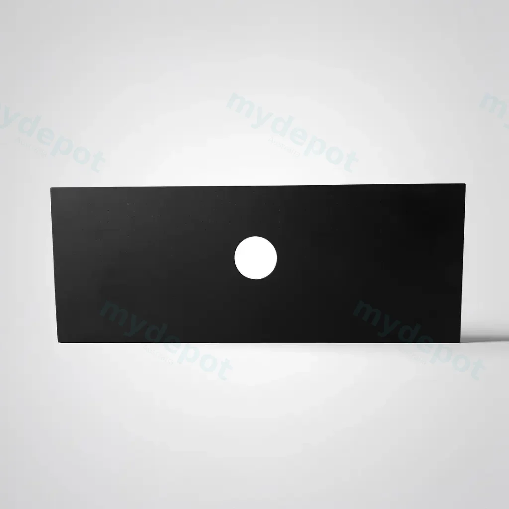 905x465x15mm Balck Zero Silica Quartz Square Corner Stone Top
