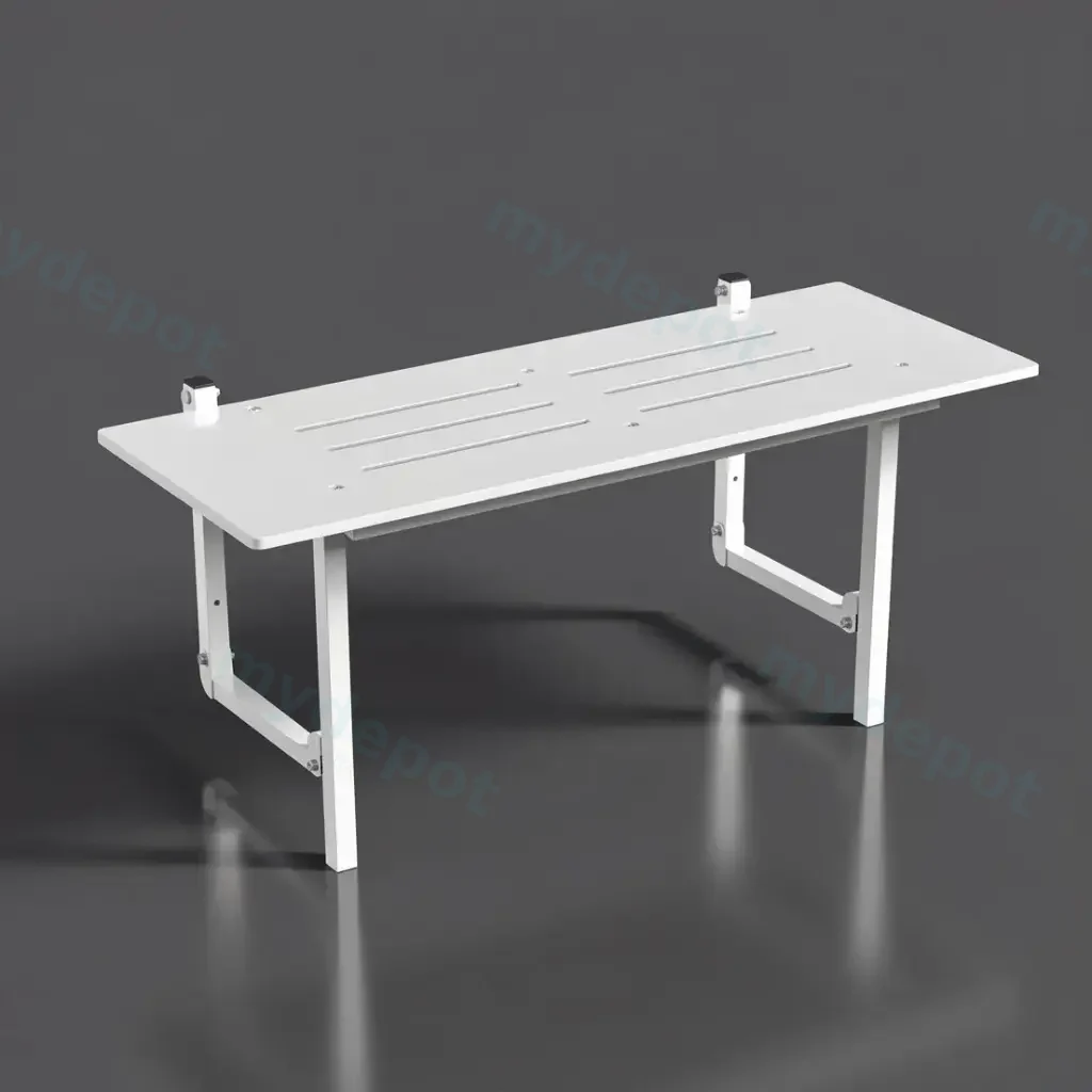 970WX395Dmm Bradley Australia Map Surface Mounted Folding Shower Seat