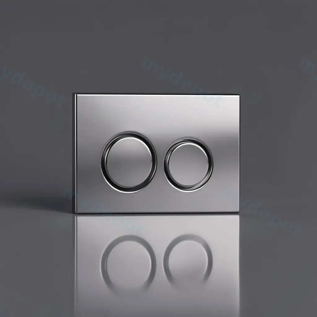 ABS Round Push Plate Chrome