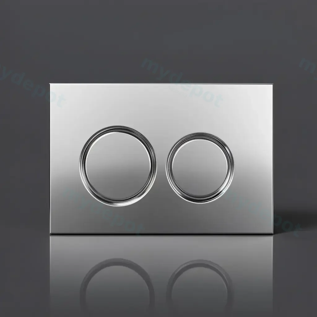 [56227] ABS Round Push Plate Chrome