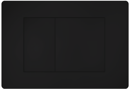 ABS Square Push Plate Black