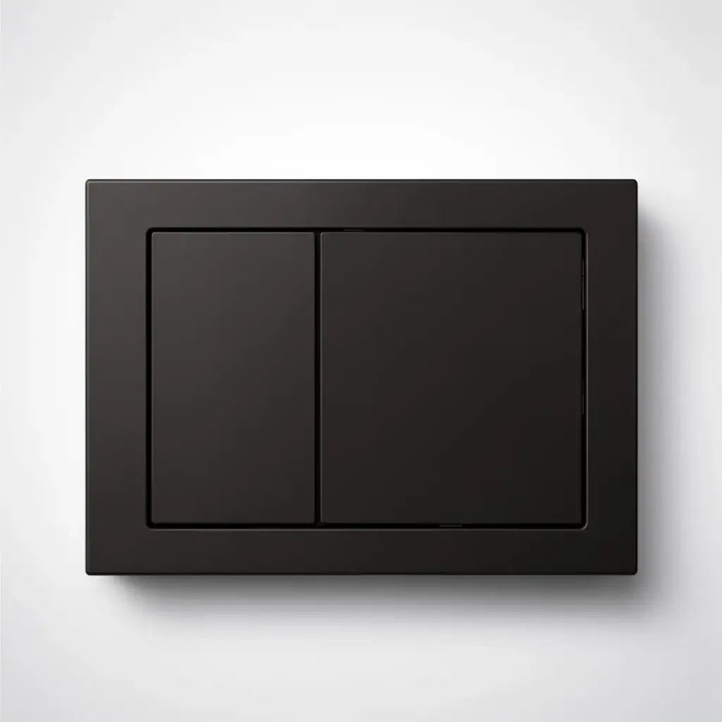 ABS Square Push Plate Matte Black