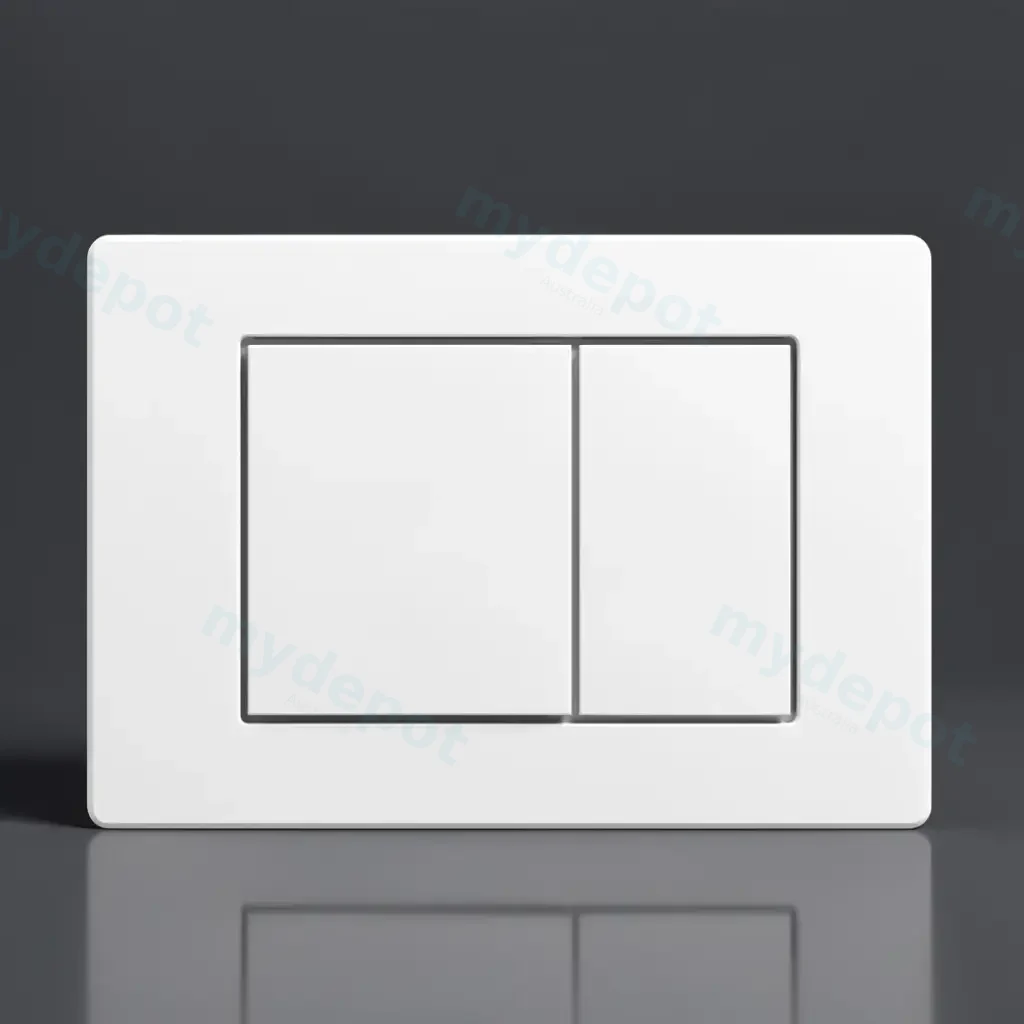 ABS Square Push Plate White