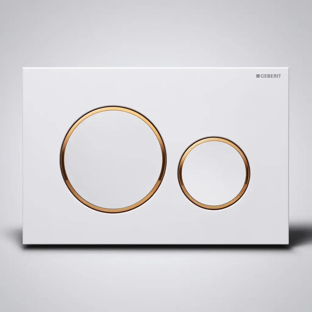 ABS White Plate With Gold Trim 115.882.Kk.1