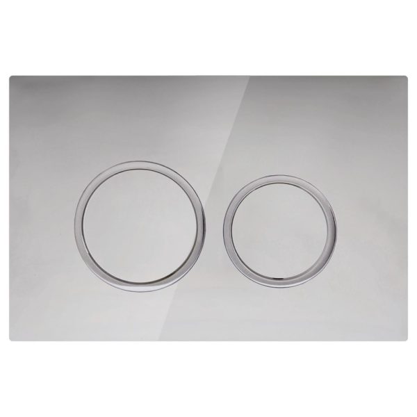[50283] Access Plate Round Button Chrome