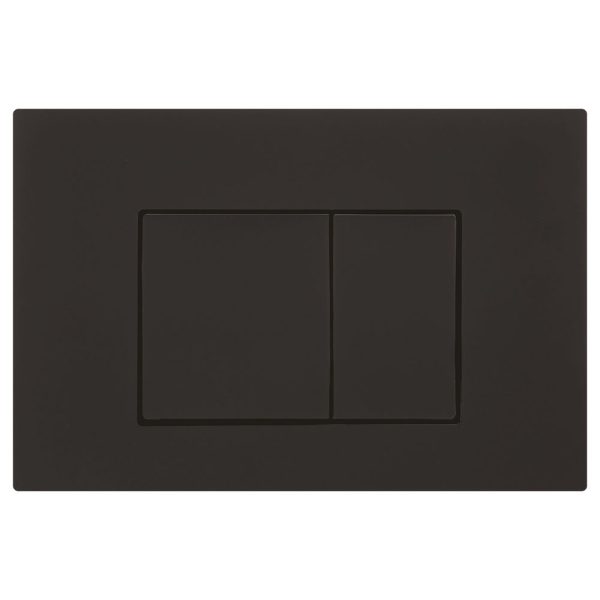 Access Plate Square Button Black